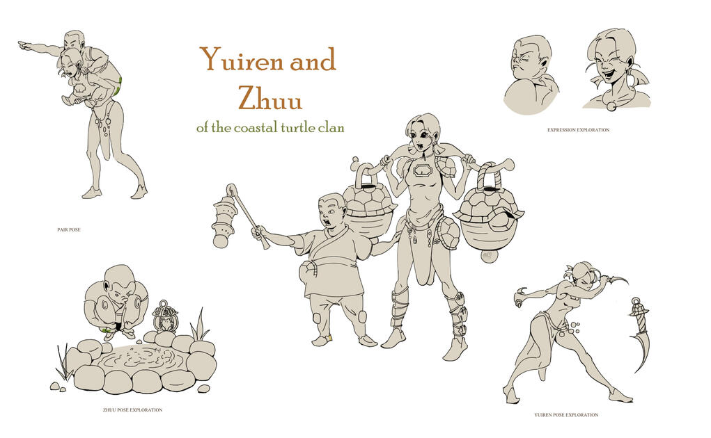 Yiren and Zhuu character sheet